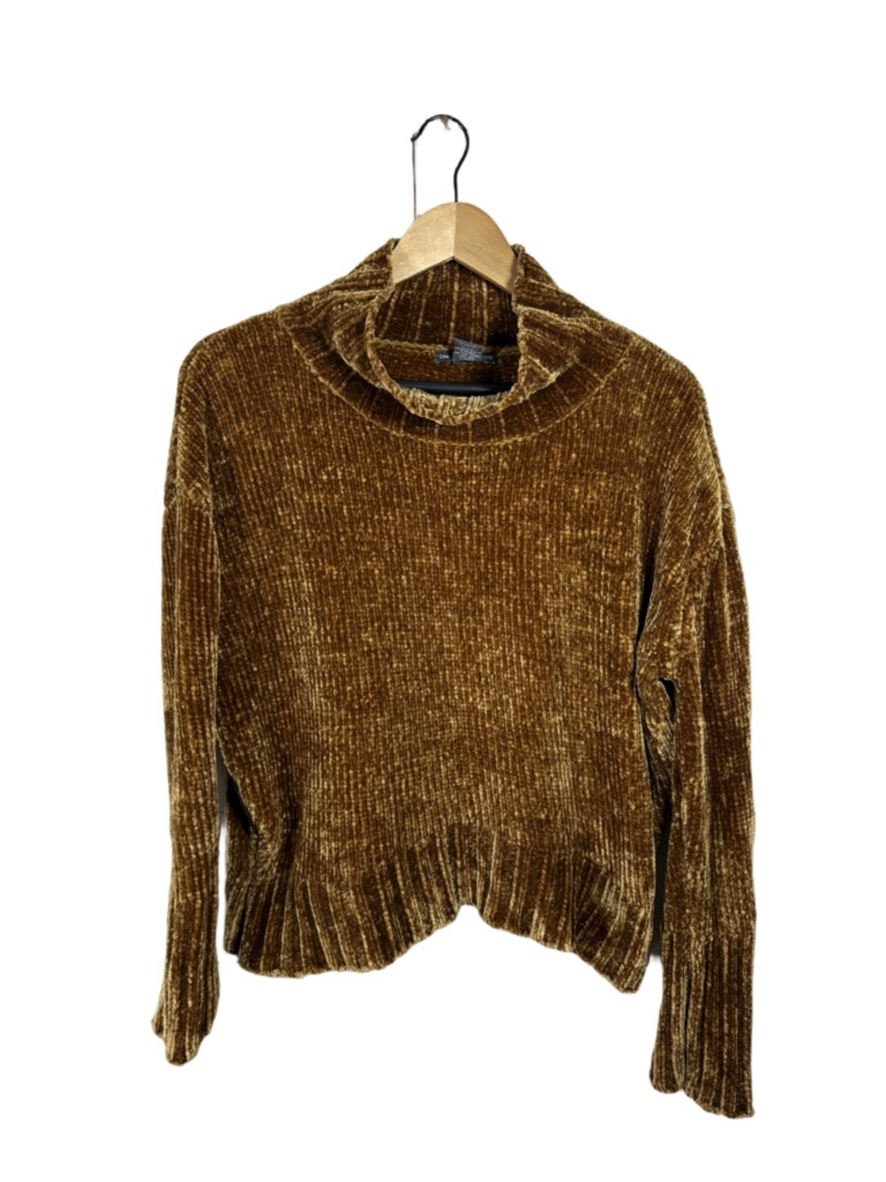 Chelsea & Theodore Chenille Mock Neck Sweater Medium